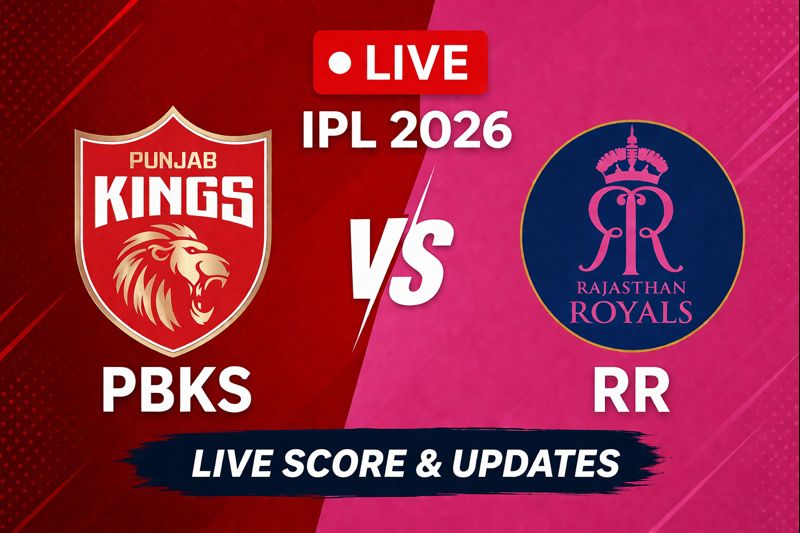 PBKS vs RR Live Score
